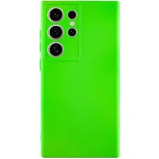 Чохол TPU GETMAN Liquid Silk Full Camera для Samsung Galaxy S24 Ultra Салатовий / Neon Green