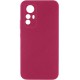 Чохол TPU GETMAN Liquid Silk Full Camera для Xiaomi Redmi Note 12S Бордовий / Marsala