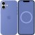 Чохол Silicone case (AAA) with Magsafe and Animation для Apple iPhone 16 (6.1") Periwinkle