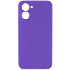 Чохол Silicone Cover Lakshmi Full Camera (AAA) для Realme C33 Фіолетовий / Amethyst
