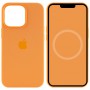 Чохол Silicone case (AAA) full with Magsafe and Animation для Apple iPhone 13 Pro Max (6.7") Помаранчевий / Marigold
