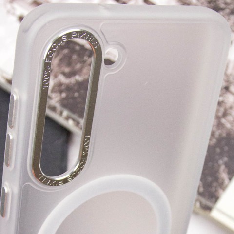 Чохол TPU Lyon frosted with MagSafe для Samsung Galaxy S23 White