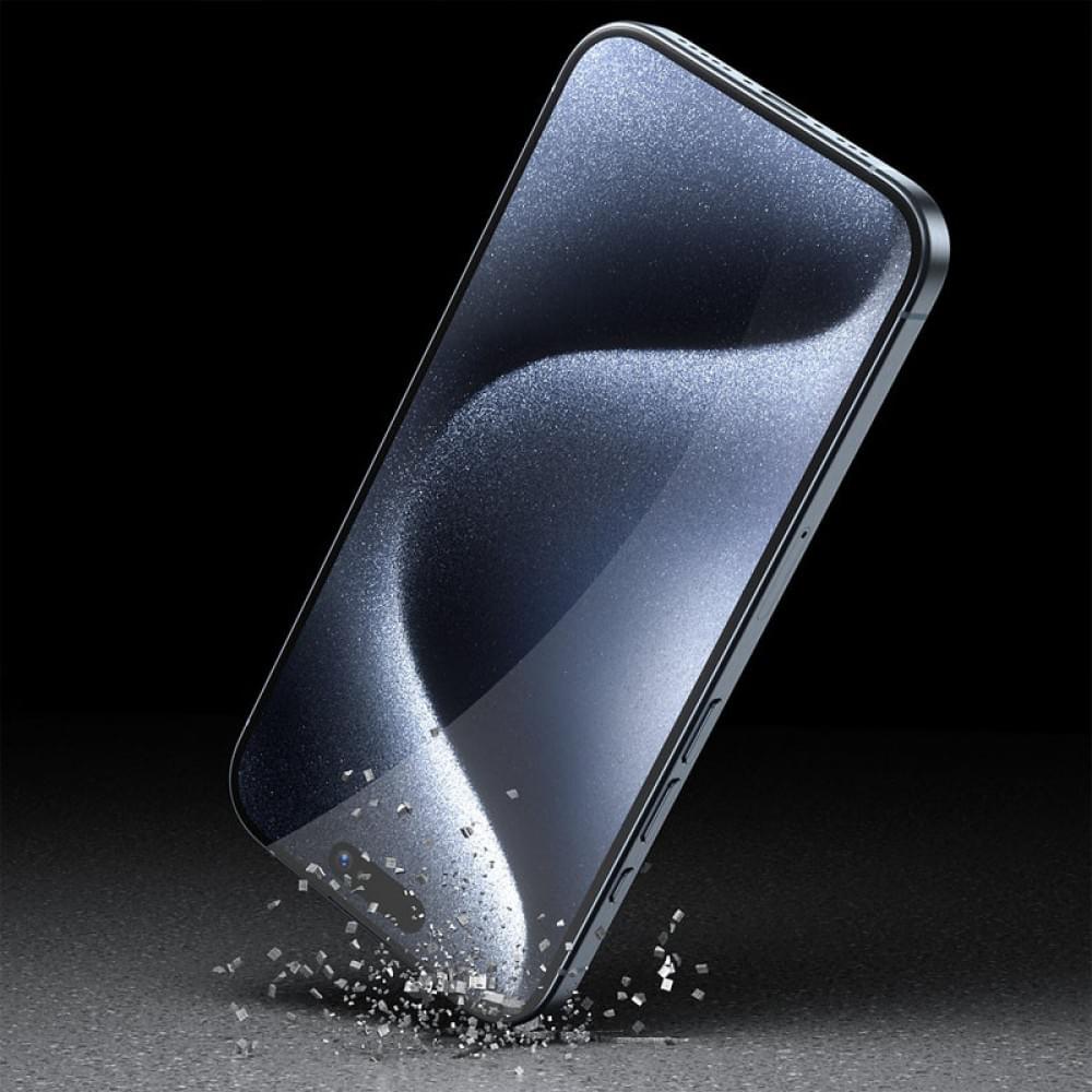 Защитное 3D стекло Blueo Invisible Airbag Anti-broken для Apple iPhone 16 Pro (6.3")
