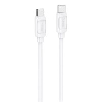 Дата кабель Hoco X115 Surpass Type-C to Type-C 60W (1m) White