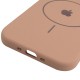 Чохол Silicone Case Full Protective (AA) V2 with MagSafe для Apple iPhone 17 Air (6.5") Бежевий / Desert Gold