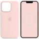 Чохол Silicone case (AAA) with Magsafe and Animation для Apple iPhone 14 Pro Max (6.7") Рожевий / Chalk Pink