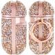 TPU чохол Bling World Rock Diamond для навушників AirPods 1/2 Рожевий