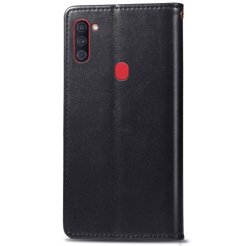 Шкіряний чохол-книжка GETMAN Gallant (PU) для Samsung Galaxy A11 Чорний