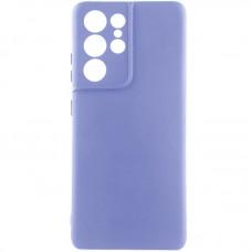Чохол TPU GETMAN Liquid Silk Full Camera для Samsung Galaxy S21 Ultra Бузковий / Dasheen