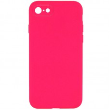 Чохол Silicone Case Square Full Camera Protective (AA) NOLOGO для Apple iPhone 6/6s (4.7") Рожевий / Barbie pink