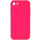 Чохол Silicone Case Square Full Camera Protective (AA) NOLOGO для Apple iPhone 6/6s (4.7") Рожевий / Barbie pink