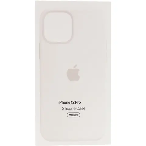 Чохол Silicone case (AAA) with Magsafe and Animation для Apple iPhone 12 Pro / 12 (6.1") Білий / White