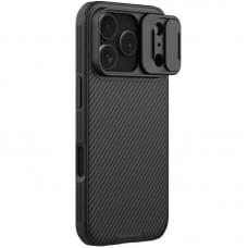 Карбонова накладка Nillkin CamShield Pro Magnetic для Apple iPhone 17 Pro Max (6.9") Black Карбонова накладка Nillkin CamShield Pro Magnetic для Apple iPhone 17 Pro Max (6.9") Black