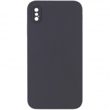 Silicone Case Square Full Camera Protective (AA) NOLOGO для Apple iPhone XS Max (6.5") Сірий / Dark Gray
