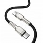 Дата кабель Baseus Cafule Series Metal Type-C to Type-C 100W (2m) (CATJK-D) Чорний