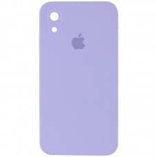 Чохол Silicone Case Square Full Camera Protective (AA) для Apple iPhone XR (6.1") Бузковий / Dasheen