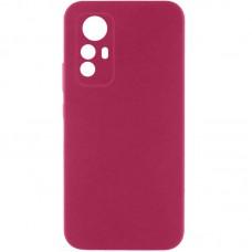 Чохол TPU GETMAN Liquid Silk Full Camera для Xiaomi Redmi Note 12S Бордовий / Marsala