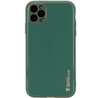 Шкіряний чохол Xshield для Apple iPhone 13 Pro (6.1") Зелений / Army green