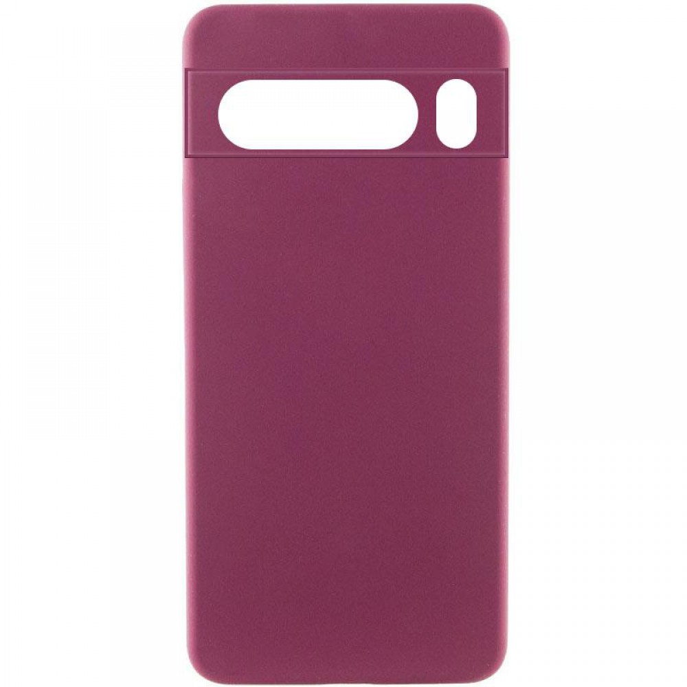 Чохол Silicone Cover Lakshmi Full Camera (AAA) для Xiaomi Poco M7 Pro 5G Бордовий / Plum