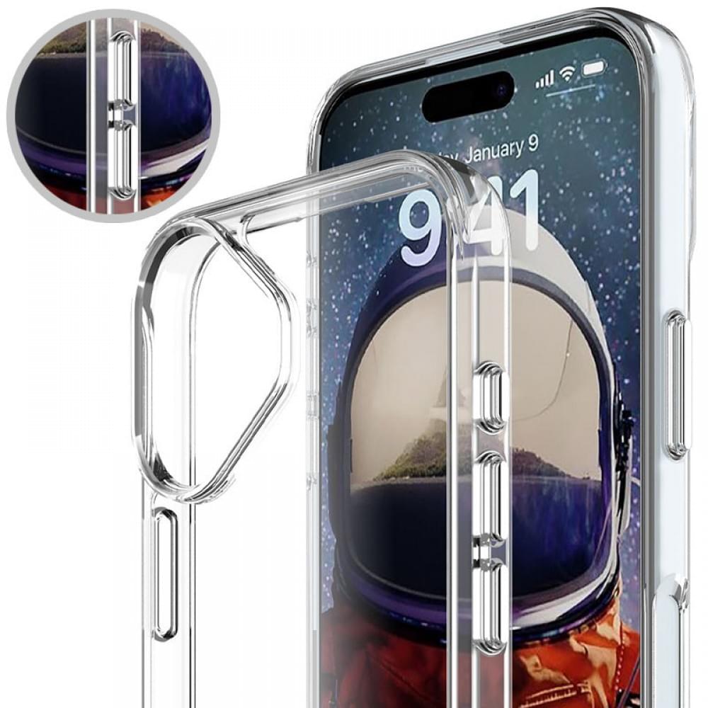 Чохол TPU Space Case transparent для Apple iPhone 16 (6.1") Прозорий