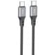 Дата кабель Hoco X86 Spear Type-C to Type-C 60W (1m) Black