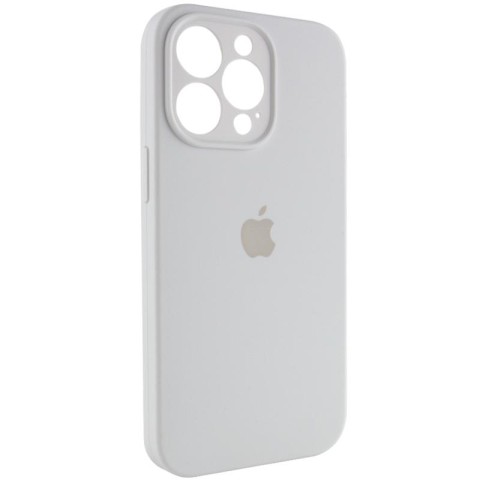 Чохол Silicone Case Full Camera Protective (AA) для Apple iPhone 15 Pro (6.1") Білий / White
