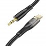 Аудіо кабель Aux Hoco UPA25 (AUX 3.5 to Type-C) (1m) Black