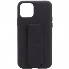 Чохол Silicone Case Hand Holder для Apple iPhone 11 Pro Max (6.5") Чорний / Black