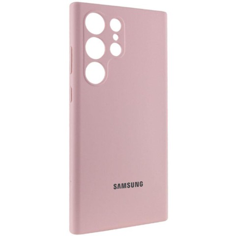 Чохол Silicone Cover Lakshmi Full Camera (AAA) with Logo для Samsung Galaxy S25 Ultra Рожевий / Pink Sand