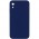 Silicone Case Square Full Camera Protective (AA) NOLOGO для Apple iPhone XR (6.1") Темно-синій / Midnight blue