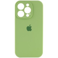 Чохол Silicone Case Full Camera Protective (AA) для Apple iPhone 16 Pro (6.3") М'ятний / Mint