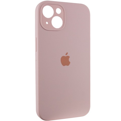 Чохол Silicone Case Full Camera Protective (AA) для Apple iPhone 15 (6.1") Рожевий / Chalk Pink