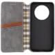 Шкіряний чохол-книжка GETMAN Cubic (PU) для Xiaomi Redmi A3 Сірий