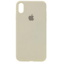 Чохол Silicone Case Full Protective (AA) для Apple iPhone X / XS (5.8") Бежевий / Antique White