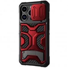 TPU+PC чохол Nillkin CamShield Adventurer Pro (шторка на камеру) для Apple iPhone 14 Pro Max (6.7") Maga Red