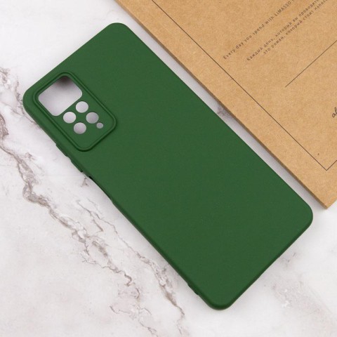 Чохол TPU GETMAN Liquid Silk Full Camera для Xiaomi Redmi Note 11 Pro 4G/5G / 12 Pro 4G Зелений / Dark green