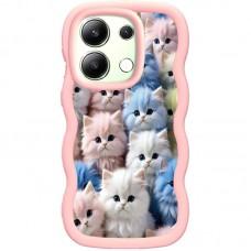 Чохол TPU Cloudy Pictures для Xiaomi Redmi Note 13 Pro 4G / Poco M6 Pro 4G Kittens