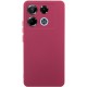 Чохол TPU GETMAN Liquid Silk Full Camera для Infinix Note 40 Pro 4G Бордовий / Marsala