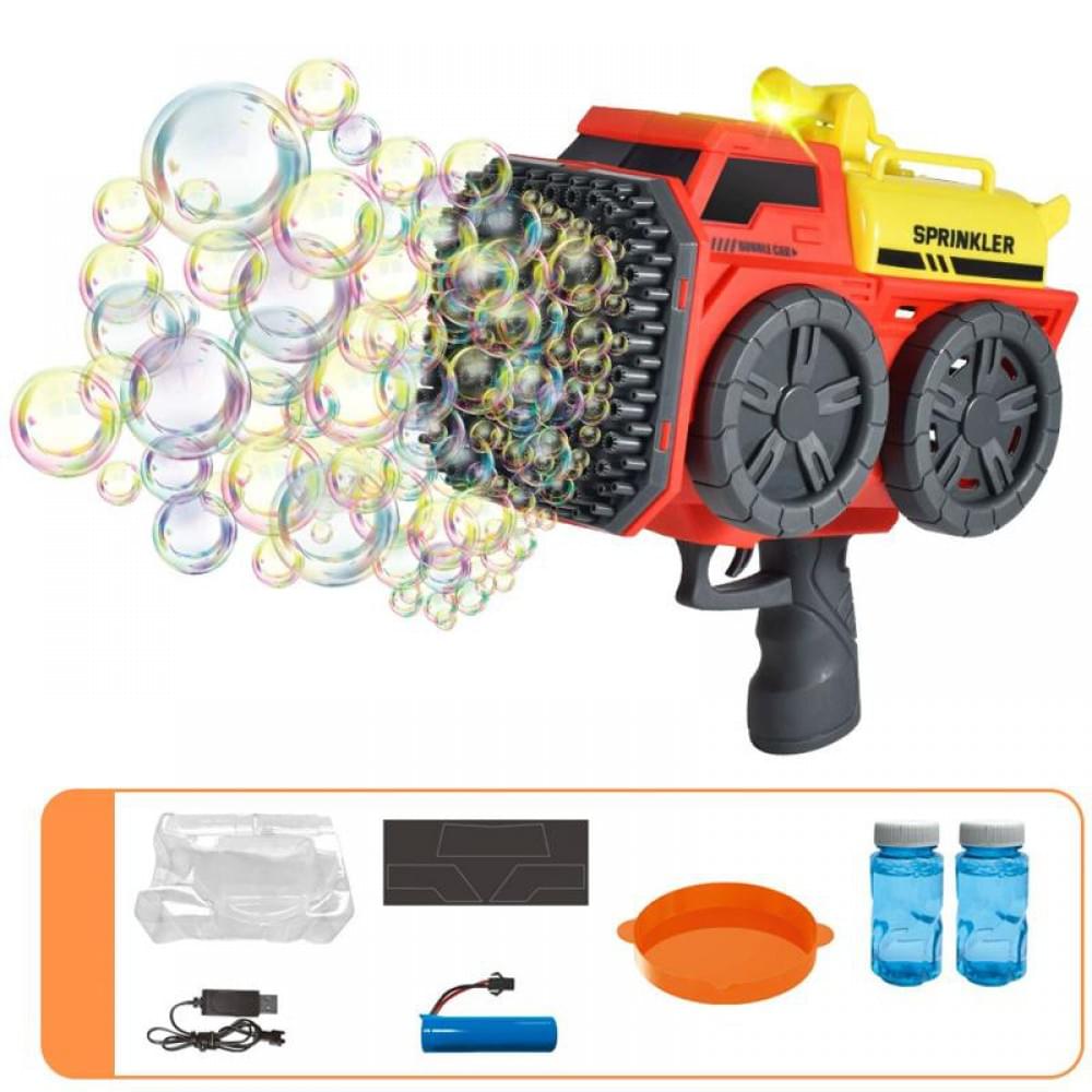 Пістолет з мильними бульбашками SHT KB1295 Truck на 139 отворів + 2xbottle 60ml Red