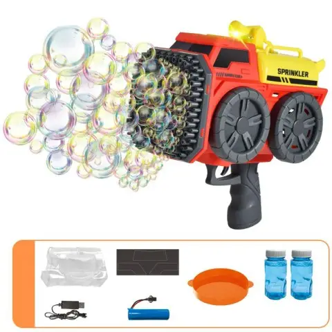 Пістолет з мильними бульбашками SHT KB1295 Truck на 139 отворів + 2xbottle 60ml Red