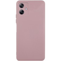 Чохол TPU GETMAN Liquid Silk Full Camera для Motorola Moto G54 Рожевий / Pink Sand