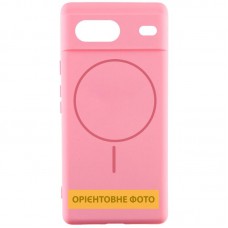 Чохол Silicone Cover Lakshmi Full Camera (AA) with MagFit для Google Pixel 7a Рожевий / Light pink