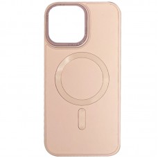 Кожаный чехол Bonbon Leather Metal Style with MagSafe для Apple iPhone 15 Pro (6.1")