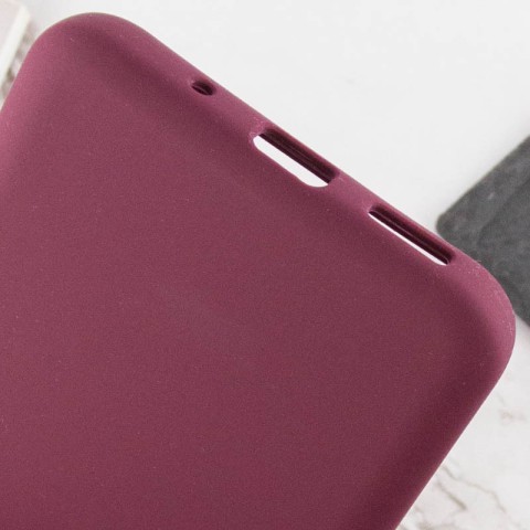 Чохол Silicone Cover Lakshmi Full Camera (AAA) для Xiaomi Redmi 12C Бордовий / Plum