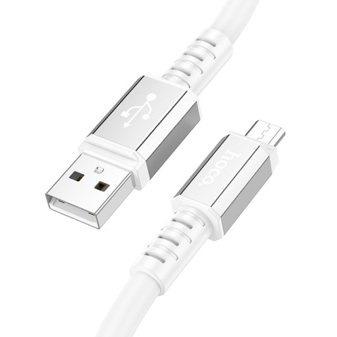 Дата кабель Hoco X85 Strength USB to MicroUSB (1m) White