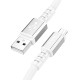 Дата кабель Hoco X85 Strength USB to MicroUSB (1m) White