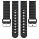 Силіконовий ремінець Wavy для Smart Watch 20mm Black