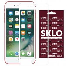 Захисне скло SKLO 3D для Apple iPhone 7 plus / 8 plus (5.5") Білий