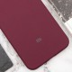 Чохол Silicone Cover Lakshmi Full Camera (AAA) with Logo для Xiaomi Redmi 12 Бордовий / Plum