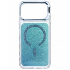 Чохол TPU+PC Jewel Sparkle with MagSafe для Apple iPhone 17 Pro (6.3") Aqua Blue